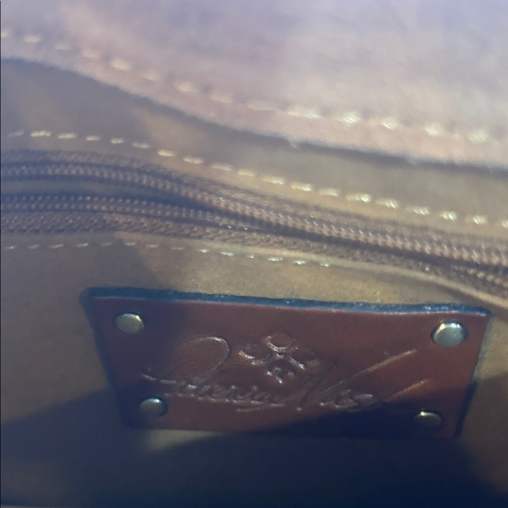 Patricia Nash Dark Brown Leather Crossbody Bag - Picture 4 of 4